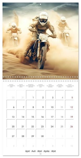 Produktbild: Motorbike desert race (Wall Calendar 2026 12 &times; 12 Inch) CALVENDO 12 Month Wall Calendar