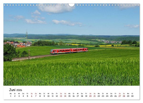 Produktbild: Hessische Nebenbahnen - Unterwegs in Nordhessen (Wandkalender 2026 DIN A3 quer), CALVENDO Monatskalender