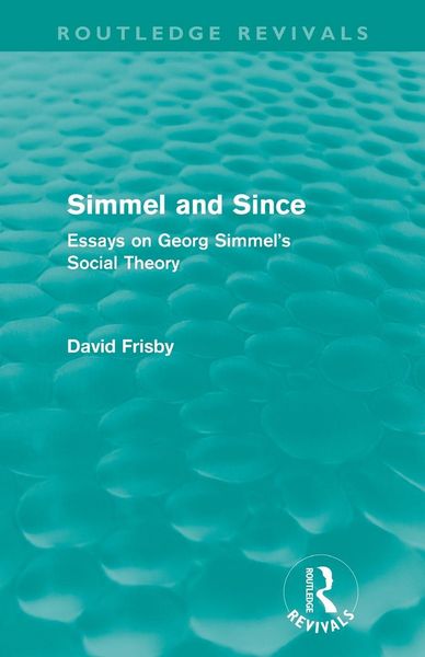 Produktbild: Simmel and Since (Routledge Revivals)