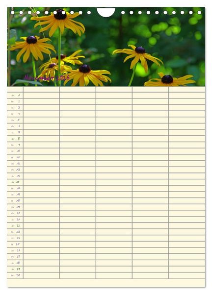 Produktbild: Der Naturgarten Familienplaner (Wandkalender 2026 DIN A4 hoch), CALVENDO Monatskalender