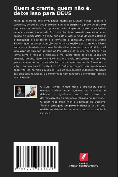 Produktbild: Quem &eacute; crente, quem n&atilde;o &eacute;, deixe isso para DEUS