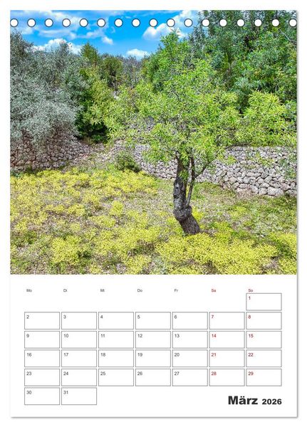 Produktbild: Mallorca - Traumhafte Insel auf der Sonnenseite (Tischkalender 2026 DIN A5 hoch), CALVENDO Monatskalender