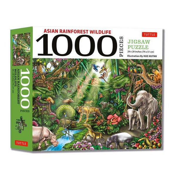 Produktbild: Asian Rainforest Wildlife - 1000 Piece Jigsaw Puzzle
