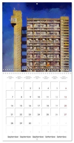 Produktbild: Brutalist Architecture of London (Wall Calendar 2026 12 &times; 12 Inch) CALVENDO 12 Month Wall Calendar