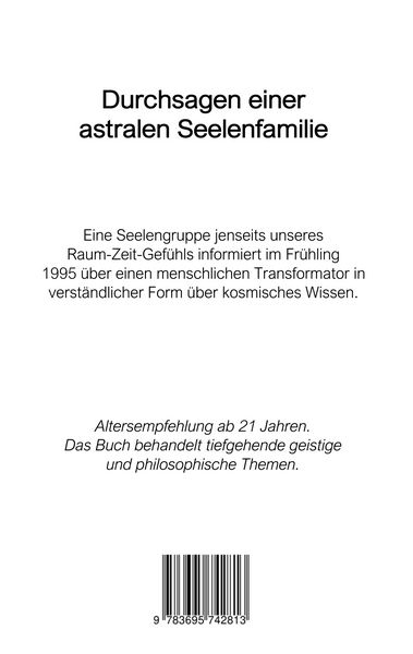 Produktbild: Durchsagen einer astralen Seelenfamilie