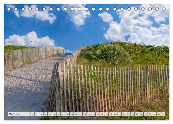 Produktbild: Miami Beach und Art Deco District (Tischkalender 2026 DIN A5 quer), CALVENDO Monatskalender