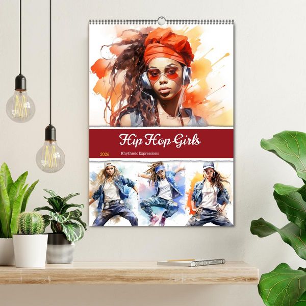 Produktbild: Hip Hop Girls. Rhythmic Expressions (Wandkalender 2026 DIN A2 hoch), CALVENDO Monatskalender