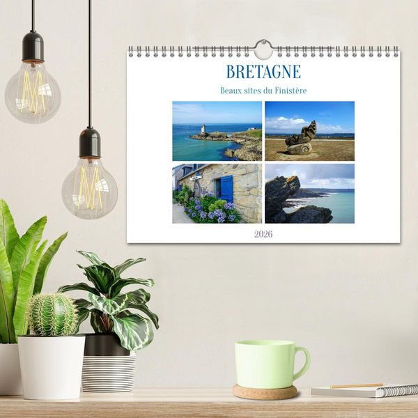 Produktbild: Bretagne Beaux sites du Finist&egrave;re (Calendrier mural 2026 DIN A4 vertical), CALVENDO calendrier mensuel