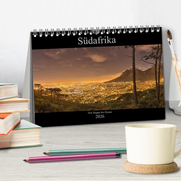Produktbild: S&uuml;dafrika - Von Steppe bis Ozean (Tischkalender 2026 DIN A5 quer), CALVENDO Monatskalender