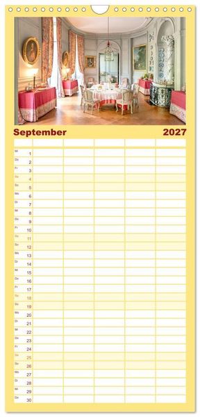 Produktbild: Familienplaner 2027 - F&uuml;rstliche K&uuml;chen und Tafeln mit 5 Spalten (Wandkalender, 21 x 45 cm) CALVENDO