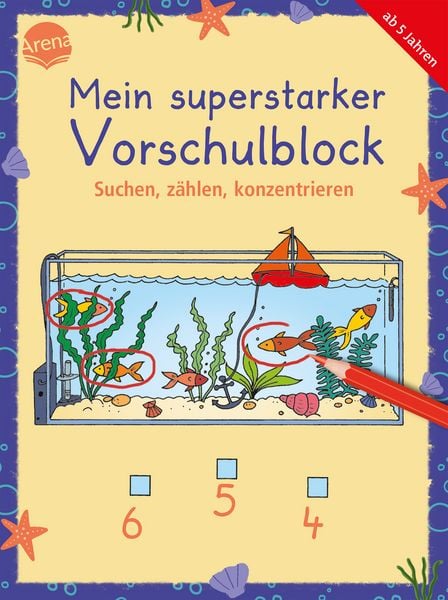 Produktbild: Mein superstarker Vorschulblock. Suchen, z&auml;hlen, konzentrieren