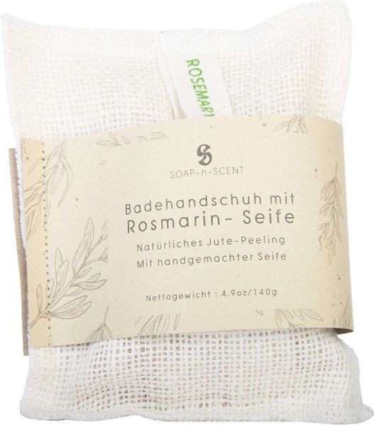 Produktbild: Badehandschuh mit Rosmarin Duftseife