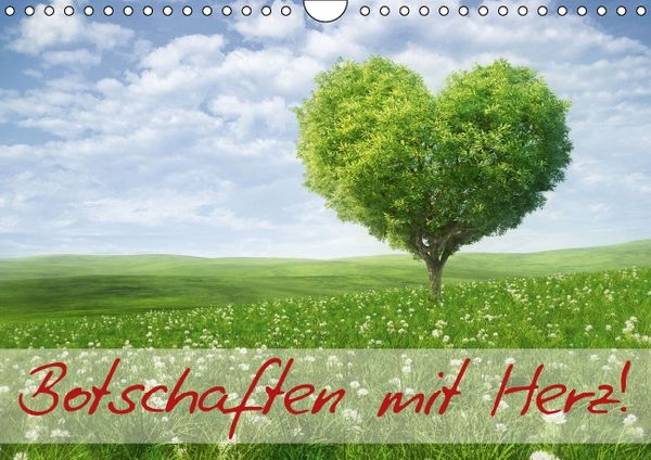 Produktbild: Botschaften mit Herz! (Wandkalender immerw&auml;hrend DIN A4 quer)