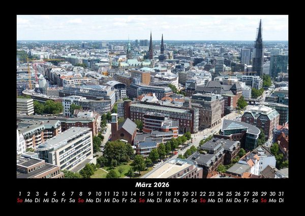Produktbild: Hamburg 2026 Fotokalender DIN A3