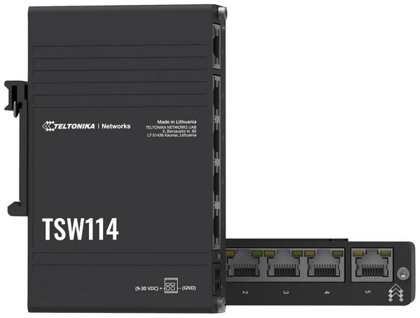 Produktbild: Teltonika TSW114 TSW114 Ethernet Switch