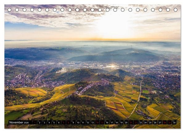 Produktbild: Ein Jahr STUTTGART (Tischkalender 2026 DIN A5 quer), CALVENDO Monatskalender