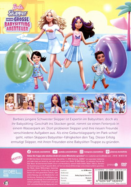 Produktbild: Babysitting Abenteuer-DVD zum Film