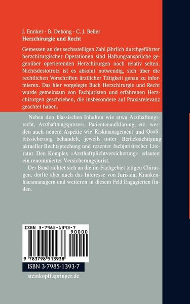 Produktbild: Herzchirurgie und Recht