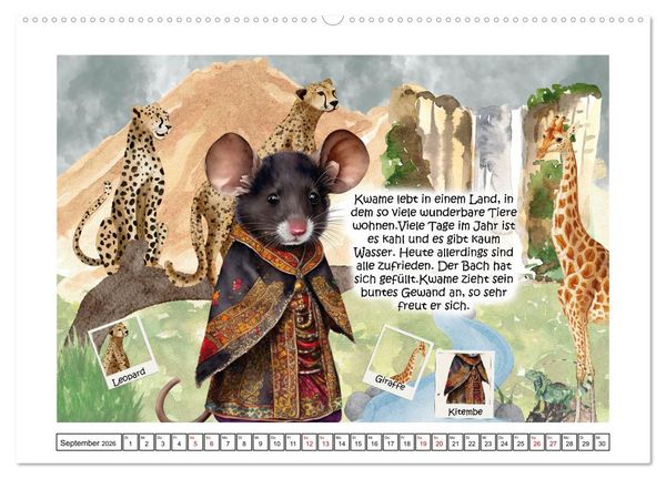 Produktbild: Mausgewitzt - Wo lebt die Maus? (hochwertiger Premium Wandkalender 2026 DIN A2 quer), Kunstdruck in Hochglanz