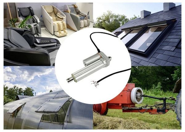 Produktbild: TRU COMPONENTS Elektrozylinder TC24-100-250P TC-13492796 Hubl&auml;nge 100 mm Schubkraft 250 N 24 V/DC 1 St.