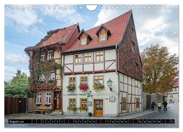 Produktbild: Fachwerkstadt Quedlinburg (Wandkalender 2026 DIN A4 quer), CALVENDO Monatskalender