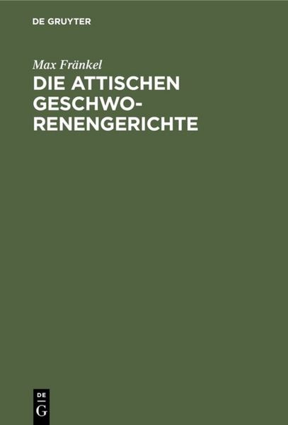 Produktbild: Die attischen Geschworenengerichte