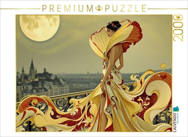 CALVENDO Puzzle Im Antlitz des Mondes | 2000 Teile Lege-Größe 90x67cm Foto-Puzzle für glückliche Stunden