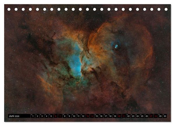 Produktbild: Deep-Sky Fotografie (Tischkalender 2026 DIN A5 quer), CALVENDO Monatskalender