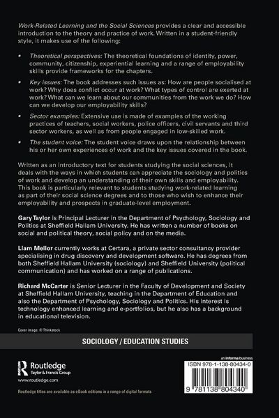Produktbild: Work-Related Learning and the Social Sciences