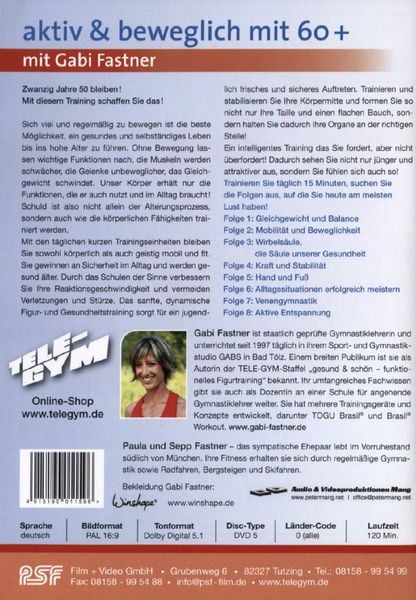 Produktbild: Tele-Gym 42 - aktiv & beweglich mit 60+ mit Gabi Fastner