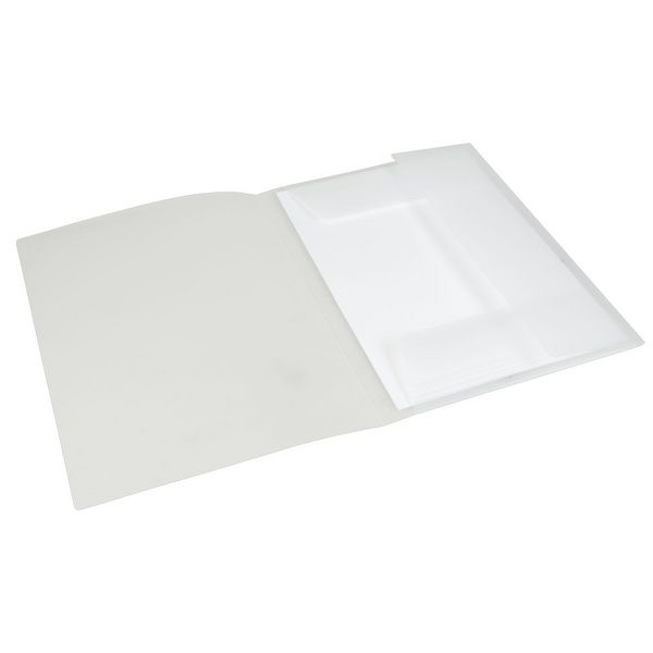 Produktbild: Idena Sammelmappe PP mit Gummizug transluzent wei&szlig; DIN A3