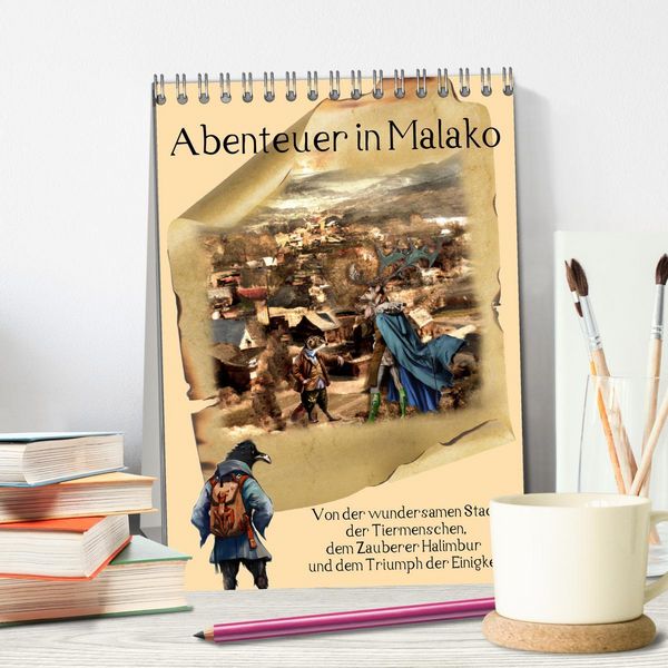 Produktbild: Abenteuer in Malako (Tischkalender 2026 DIN A5 hoch), CALVENDO Monatskalender