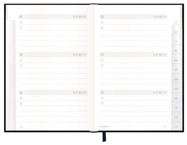 Produktbild: Passwort-Organizer A6+