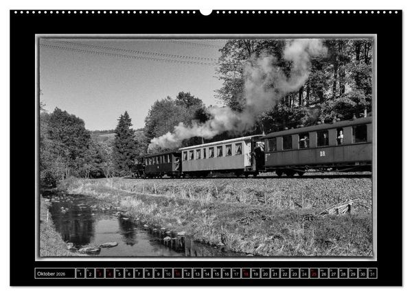 Produktbild: Die Pre&szlig;nitztalbahn (hochwertiger Premium Wandkalender 2026 DIN A2 quer), Kunstdruck in Hochglanz
