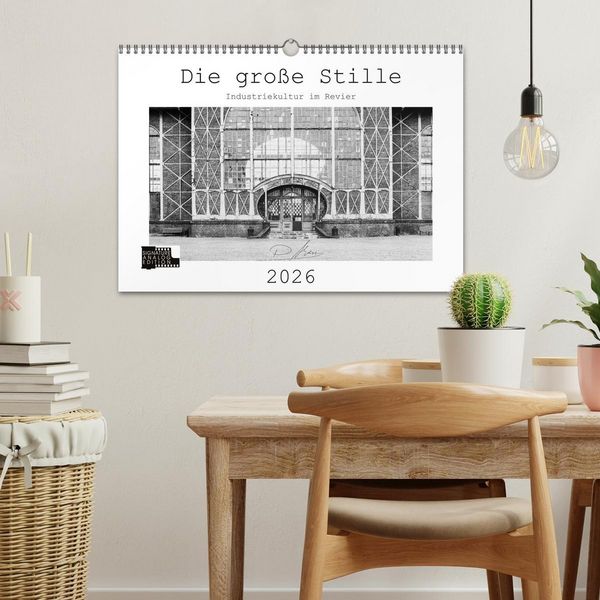 Produktbild: Die gro&szlig;e Stille &ndash; Industriekultur im Revier (Wandkalender 2026 DIN A3 quer), CALVENDO Monatskalender