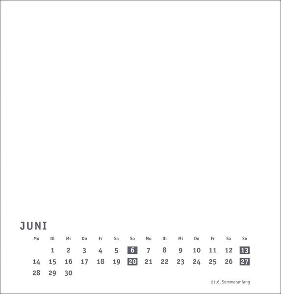 Produktbild: Premium-Bastelkalender wei&szlig; mittel 2027