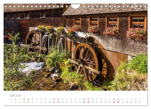 Produktbild: Der Schwarzwald Impressionen (Wandkalender 2026 DIN A4 quer), CALVENDO Monatskalender