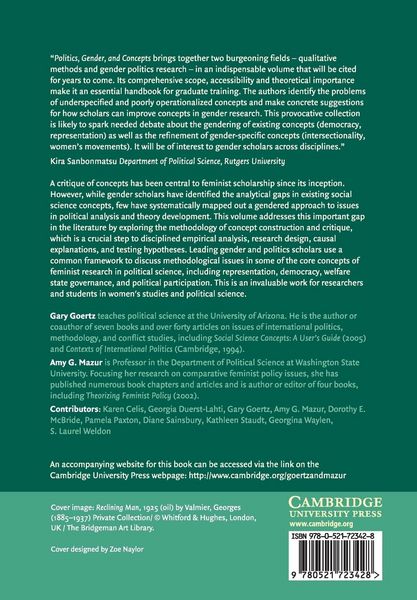 Produktbild: Politics, Gender, and Concepts