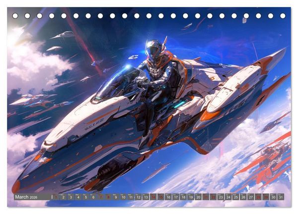 Produktbild: Starlight Warriors (Desk Calendar 2026 DIN A5 landscape), CALVENDO 12 Month DeskCalendar