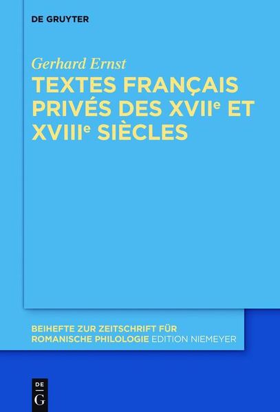 Produktbild: Textes fran&ccedil;ais priv&eacute;s des XVIIe et XVIIIe si&egrave;cles