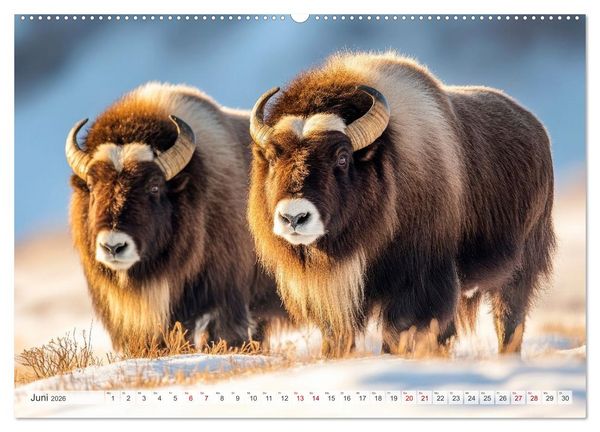 Produktbild: ARKTISCHE TIERE Im Reich der K&auml;lte (Wandkalender 2026 DIN A2 quer), CALVENDO Monatskalender