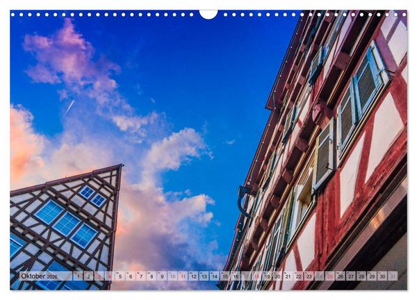 Produktbild: Leonberg - Altstadt in Abendstimmung (Wandkalender 2026 DIN A3 quer), CALVENDO Monatskalender