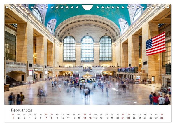 Produktbild: New York - Eine Reise zum Big Apple. (Wandkalender 2026 DIN A4 quer), CALVENDO Monatskalender