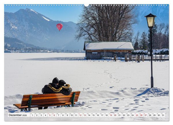 Produktbild: Bayerische Seenlandschaften - Natur im Einklang mit Freizeit und Kultur (Wandkalender 2026 DIN A2 quer), CALVENDO Monatskalender