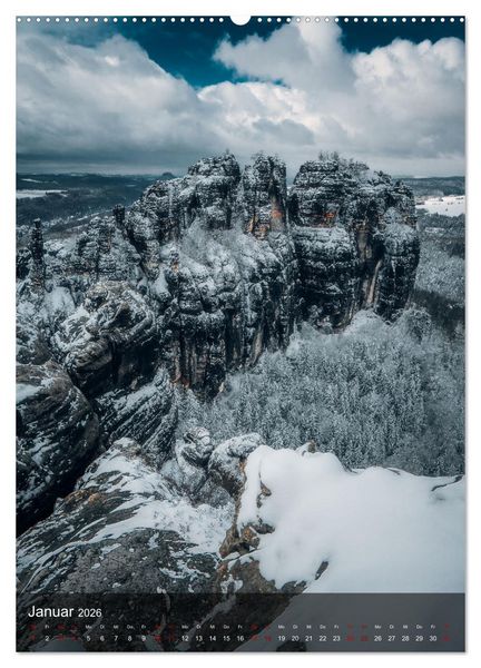 Produktbild: Reise durch die S&auml;chsische Schweiz (Wandkalender 2026 DIN A2 hoch), CALVENDO Monatskalender
