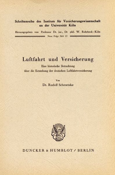 Produktbild: Luftfahrt und Versicherung.