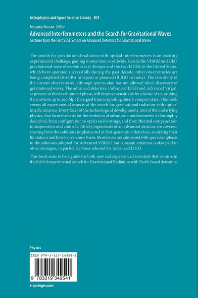 Produktbild: Advanced Interferometers and the Search for Gravitational Waves