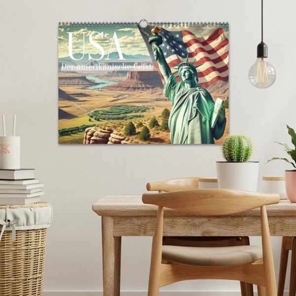 Produktbild: USA - Der amerikanische Geist (Wandkalender 2026 DIN A3 quer), CALVENDO Monatskalender