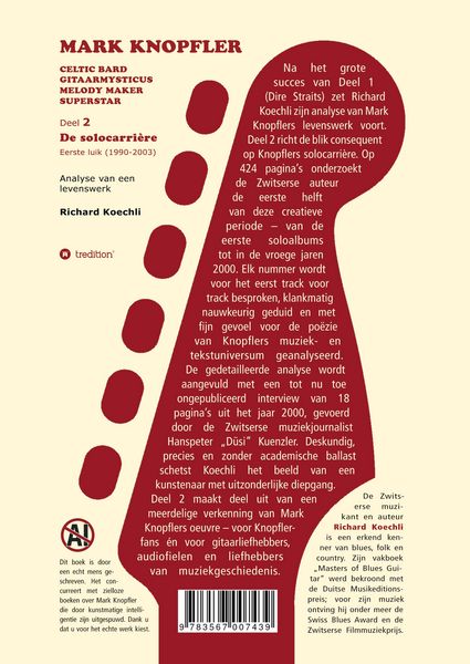 Produktbild: Mark Knopfler (Deel 2, De solocarri&egrave;re - Eerste luik) - het 424 pagina's tellende boek