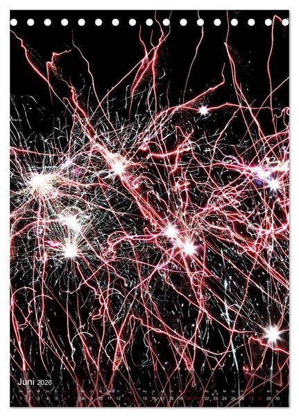Produktbild: FEUERWERK - Lichtspiele (Tischkalender 2026 DIN A5 hoch), CALVENDO Monatskalender